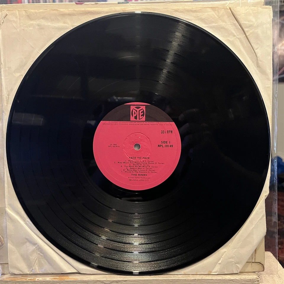 [ROCK/POP]~VG+/VG LP~The KINKS~Face To Face~[1966~PYE~Issue]~UK Import~MONO~ - Image 3 of 4