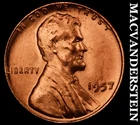 1957 Lincoln Wheat Cent- Choice Gem Brilliant Uncirculated Luster #J5508