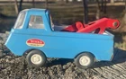 Vintage 1960's - 1970's Tiny Tonka blue wrecker tow truck no. 555
