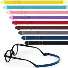 9 Pcs Kids Glasses Strap with Snap Button Elastic Adjustable Eyeglass Band Nonsl