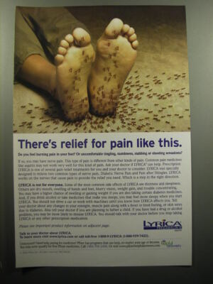 2007 Pfizer Lyrica Ad - There's relief for pain like this
