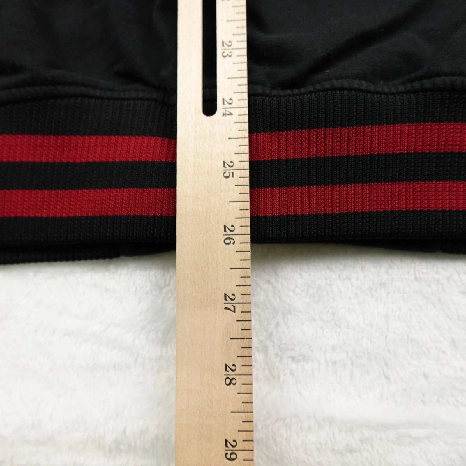 Marvel Deadpool Varsity Jacket Men Large Black Red Snap Front Cotton Blend