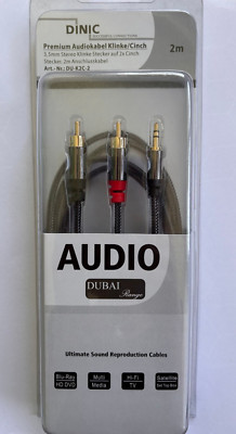 DINIC Premium Audiokabel Klinke/Cinch, 2m, ArtNr: DU-K2C-2 218308/4