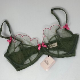 Agent Provocateur Lorna Khaki Pink Bra 32F NWT