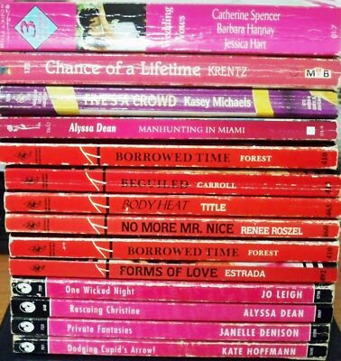 16 x Mills & Boon Temptation Romance Bulk Lot - 4L