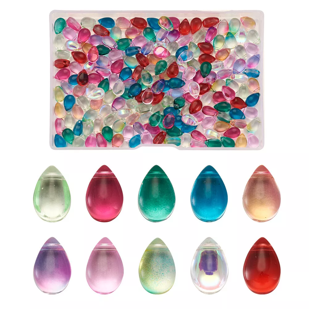 Teardrop on sale glass beads
