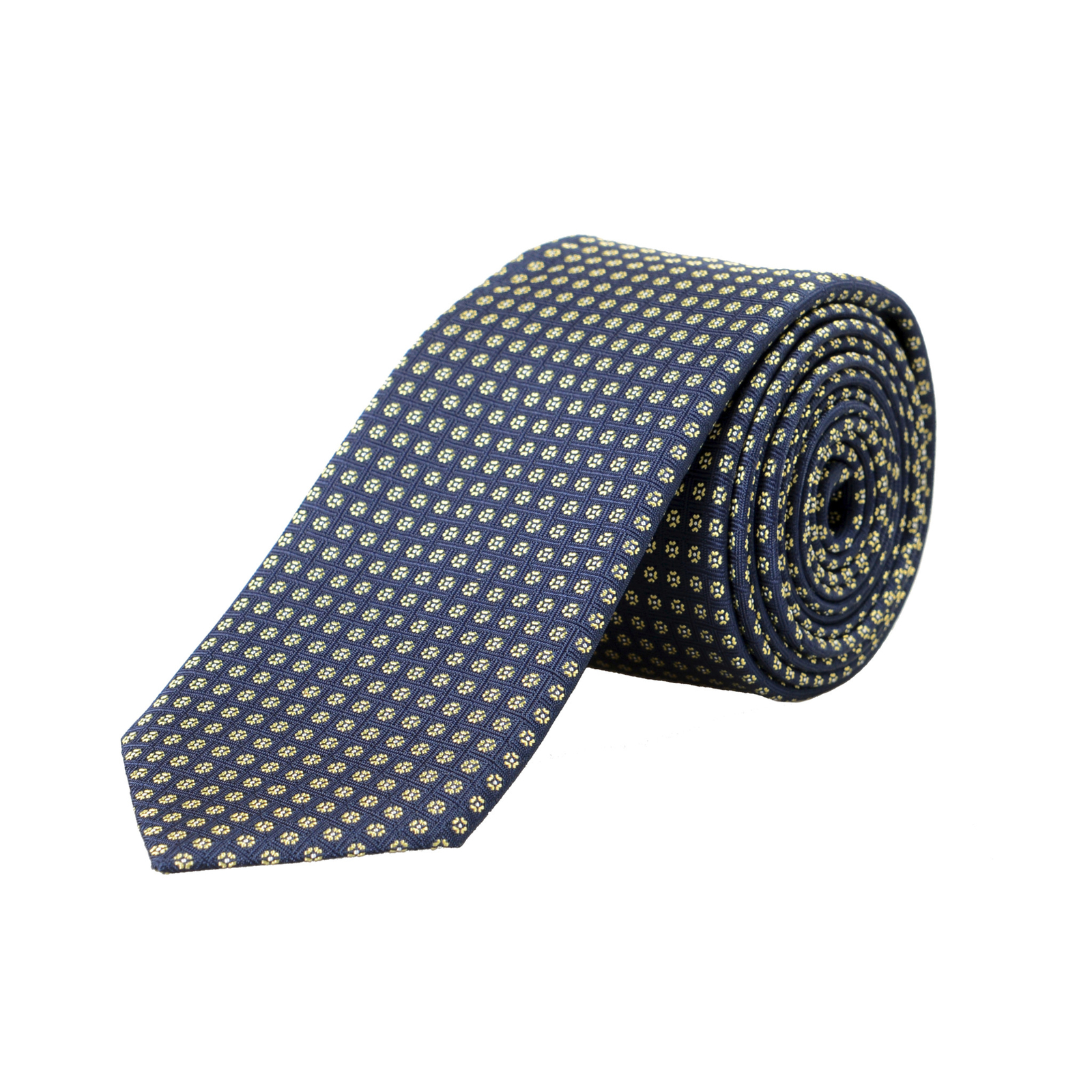 Мужской шелковый галстук Hugo Boss с многоцветным геометрическим принтом 10090₽