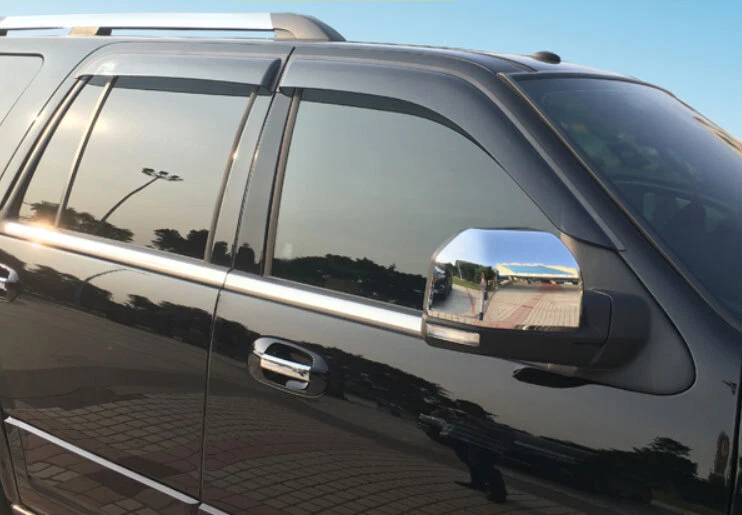 For Lincoln Navigator 2004-2017 side window sun visor rain shield 4pc - Image 3 of 4