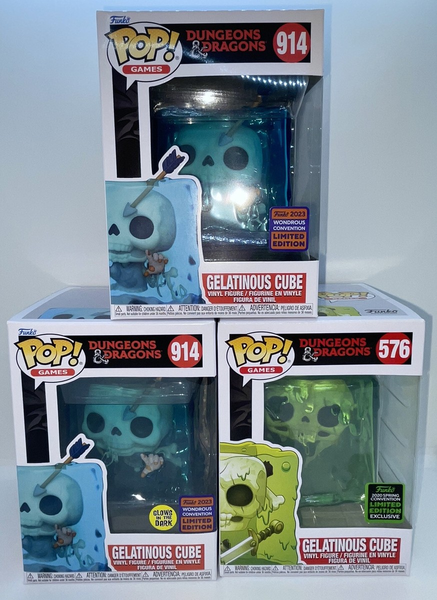 Funko Pop Gelatinous Cube GITD D&D 2023 Wondercon Shared