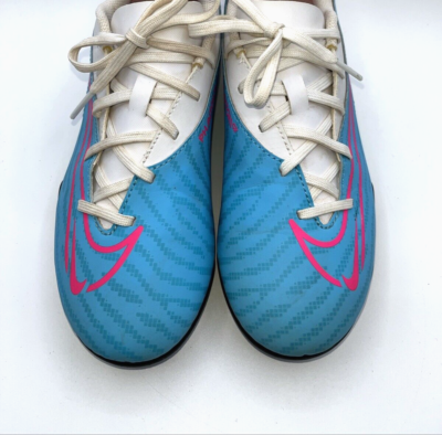 Nike Phantom GX Pro FG Soccer Cleats White Blue Pink EUC DD9564