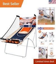 EZ Fold Indoor Basketball Game for 2 Players with LED Scoring and Arcade Soun...