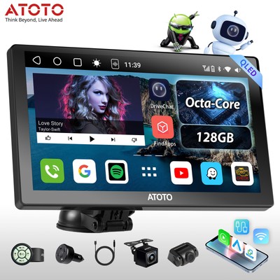 9'' ATOTO P9 Car Stereo Wireless Apple Carplay & Android Auto w/Cigarette Lighter