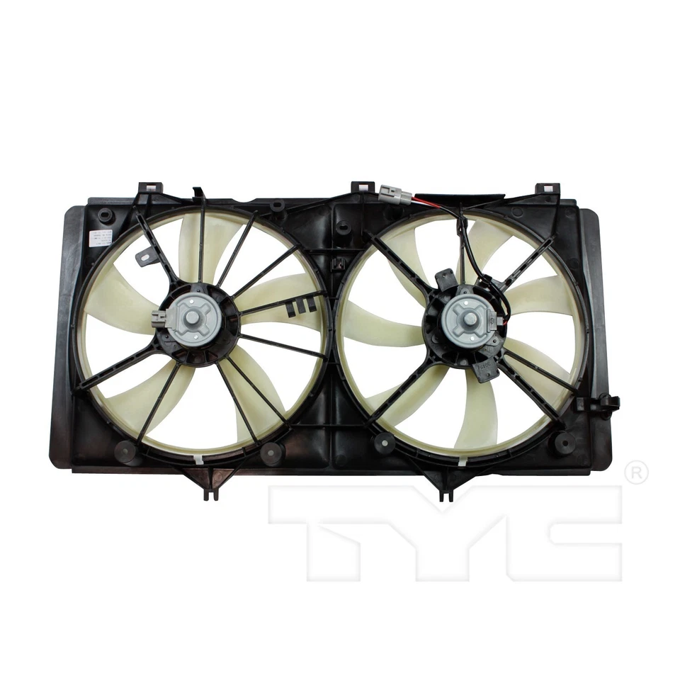 Conjunto duplo de radiador e ventilador condensador TYC para 2009-2016 Toyota Venza 2.7L - Imagem 2 de 4