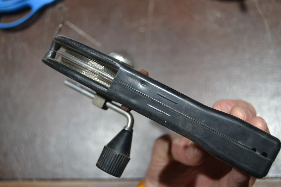 Jim Walker U-Reely Control Line Handle Model Airplane with Wire A-J Aircraft Co. - Image 4 of 4