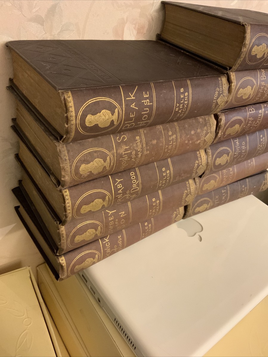 1883 Charles Dickens Works 11 Volumes Carleton's Illustrated
