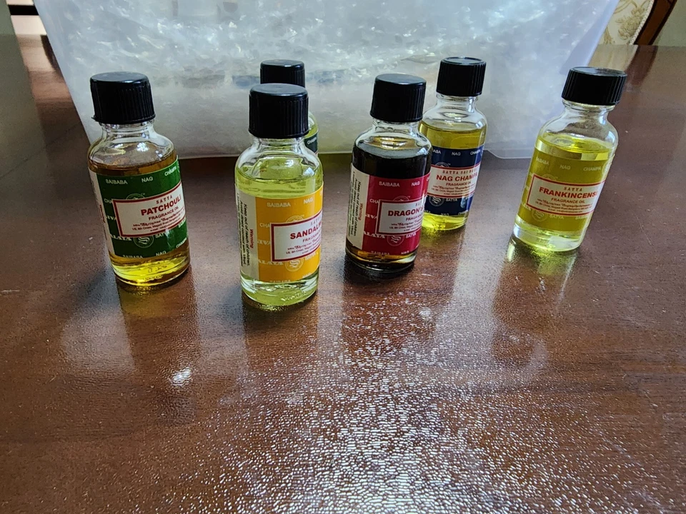 Satya Fragrance Oil 180 ml Assorted Pack of 6 bundle deal - Image 2 of 4