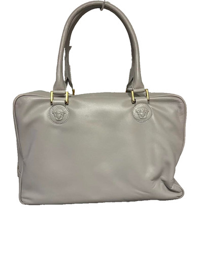 DUTY PAID GIANNI VERSACE Leather Handbag Light gray Women