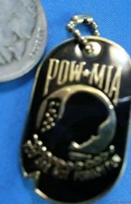 WHOLESALE LOT POW MIA DOG TAG LAPEL PINS DOGTAG MILITARY Army Marine Navy gold