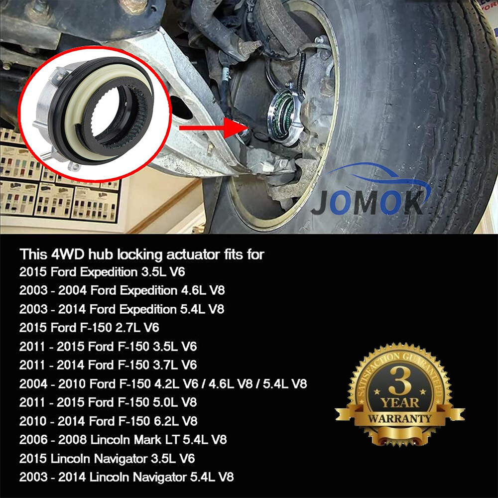 JOMOK NEW Front Locking Hub 4WD Axle Actuator For Ford F150 Lobo