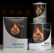 High Teck White Diamond Pearl Mid coat Paint & Clearcoat GALLON Kit! GM WA800J