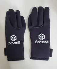 Goosehill Neoprene Diving Gloves, 3mm Wetsuit Gloves Black SIZE S