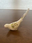 VTG FENTON Violets In The Snow Bird Of Happiness Figurine 5.5"H SIGNED W/LABEL