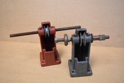 Vintage Craftsman Bench Grinder Buffer Arbor Belt Drive Cast Iron