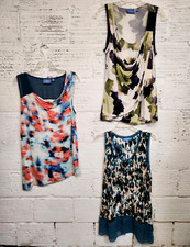 Simple Vera Wang Lot Of 3 Size L/XL Drape Neck Tank Tunic/Dress/Top
