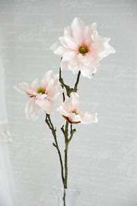Rose Kunstblume Seidenblume Blume Stiel Shabby Landhaus 