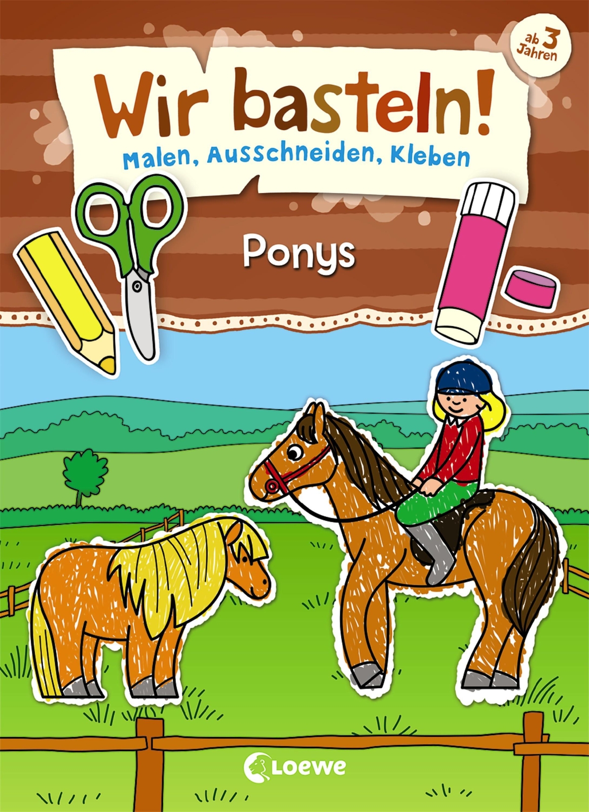 Thumbnail - Wir Basteln - Malen, Ausschneiden, Kleben - Ponys | Loewe Kreativ |