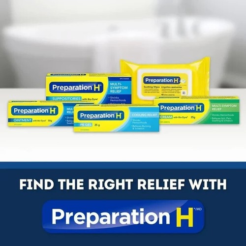 PREPARATION H Ointment Bio Dyne Multi Symptom Relief 50g- Ship from Canada - Picture 2 of 4