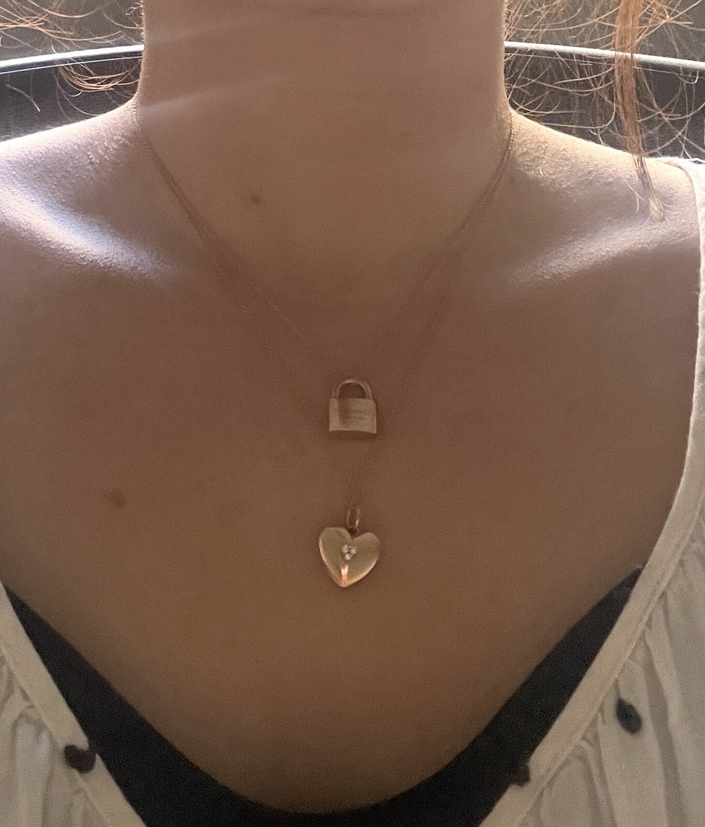 ■VINTAGE HOLLYWOOD■ Porte Love Lock Necklace VH2379NE001B Vintage Padlock Necklace – Heath And Furrow