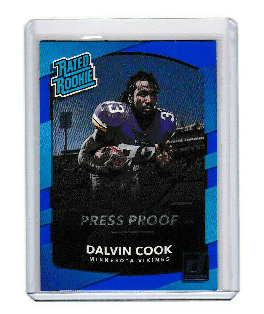 2017 Donruss Press Proof Blue Dalvin Cook RC 343