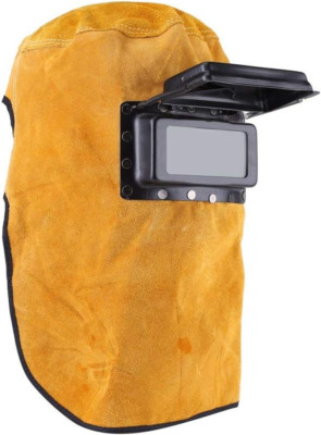 Casco De Soldadura Welding Helmet Máscara De Piel De Vaca Capucha De Soldadura