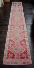 2x13 ft Runner Handmade NARROW Kitchen Hallway Rug Turkish Rug  2.3 x 12.8 ft