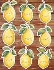 Sweet Little Lemon Die Cut Vinyl Stickers Set Scrapbooking Laptop Water Bottle