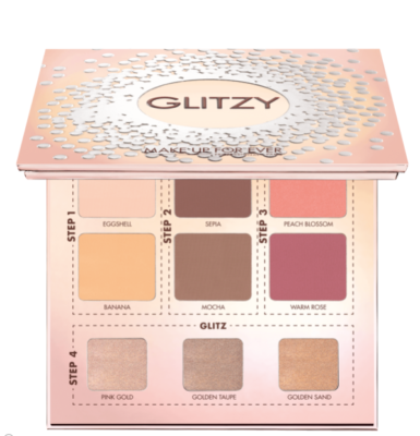 make up forever グリッター Buy Make Up For Ever GLITZY Palette - HIGHLIGHT, SCULPT AND BLUSH NIB
