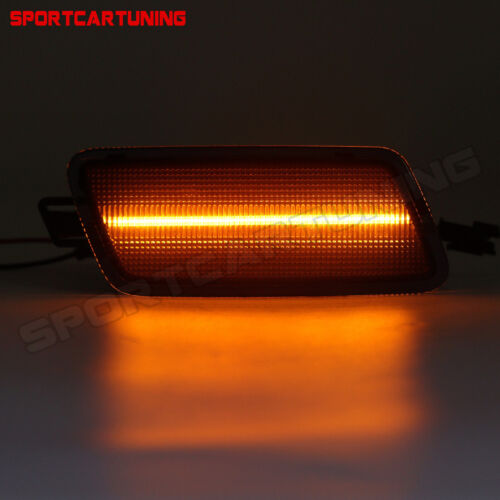 Smoked Front & Rear LED Side Marker Lights For 2012-2018 Audi A7 S7 RS7 Quattro - Picture 3 of 10