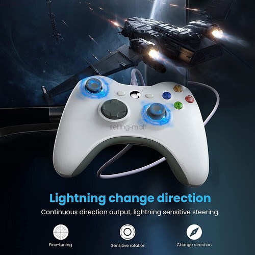 USB Wired Game Controller For XBOX 360& PC Windows /Glow /Wireless for Console - Picture 16 of 72