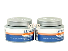 IBD French Xtreme CLEAR LED/UV 56g/2oz Hard Builder GEL Set of 2 jars