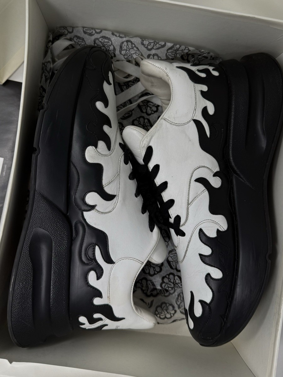 Alexander McQueen Flames Oversized Runner Shoes 575421 Sz 10.5 EU