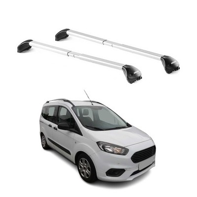 Dachträger für Ford Courier Tourneo 2013-2025 3-5P Silbergrau 2x ABE