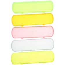5 Pcs Toothbrush Container for Travel Holder Case Oral Care Traveling