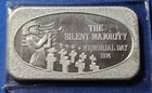 A 1974 Memorial Day The Silent Majority 1 Oz .999 Fine Silver Art Bar USSC