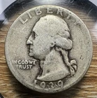 1939-D Washington Quarter - Actual Coin Shown - Free Shipping & Tracking INV#110