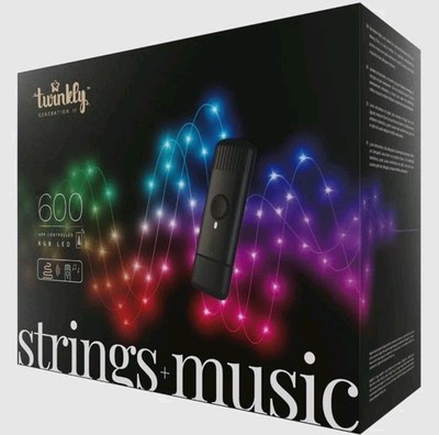 New Twinkly 600 Strings + Music Dongle App Controlled Lights String 600 RGB LEDs