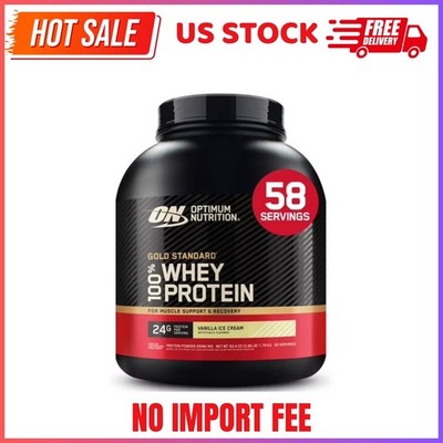 Optimum Nutrition Gold Standard 100% Whey Protein Powder, Vanilla Ice Cream