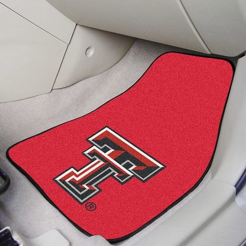 Texas Tech University Red Raiders Front Floor Mats, Carpet Car Set