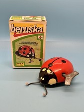 KOVAP Beru ka Wind Up Tin Ladybug Toy with Box Vintage Czech Republic Mechanical