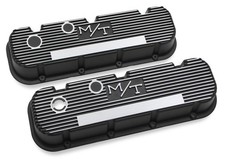 Holley 241-85 Mt Valve Covers Vintage Vinned Aluminum Satin Black Holley 241-85 Mt Valve Covers Vintage Vinned Aluminum Satin Black